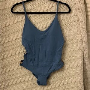 aerie One-Piece Swimsuit in Slate Blue